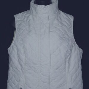 White vest Nine West quilted size M new